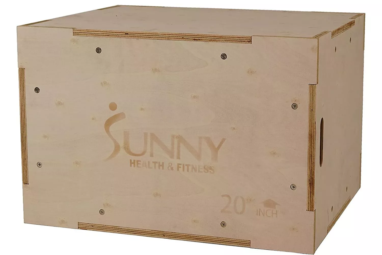 Sunny Health &amp; Fitness High-Capacity Wood Plyo Box