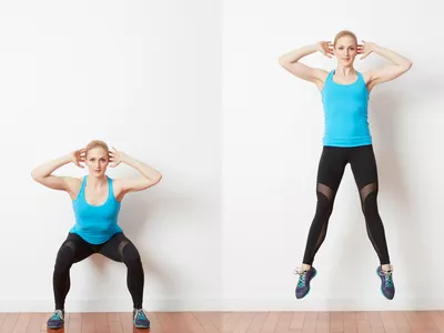 Prisoner Squat Jumps