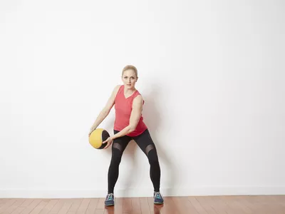 Medicine Ball Circle Squat