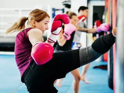 Kickboxing class