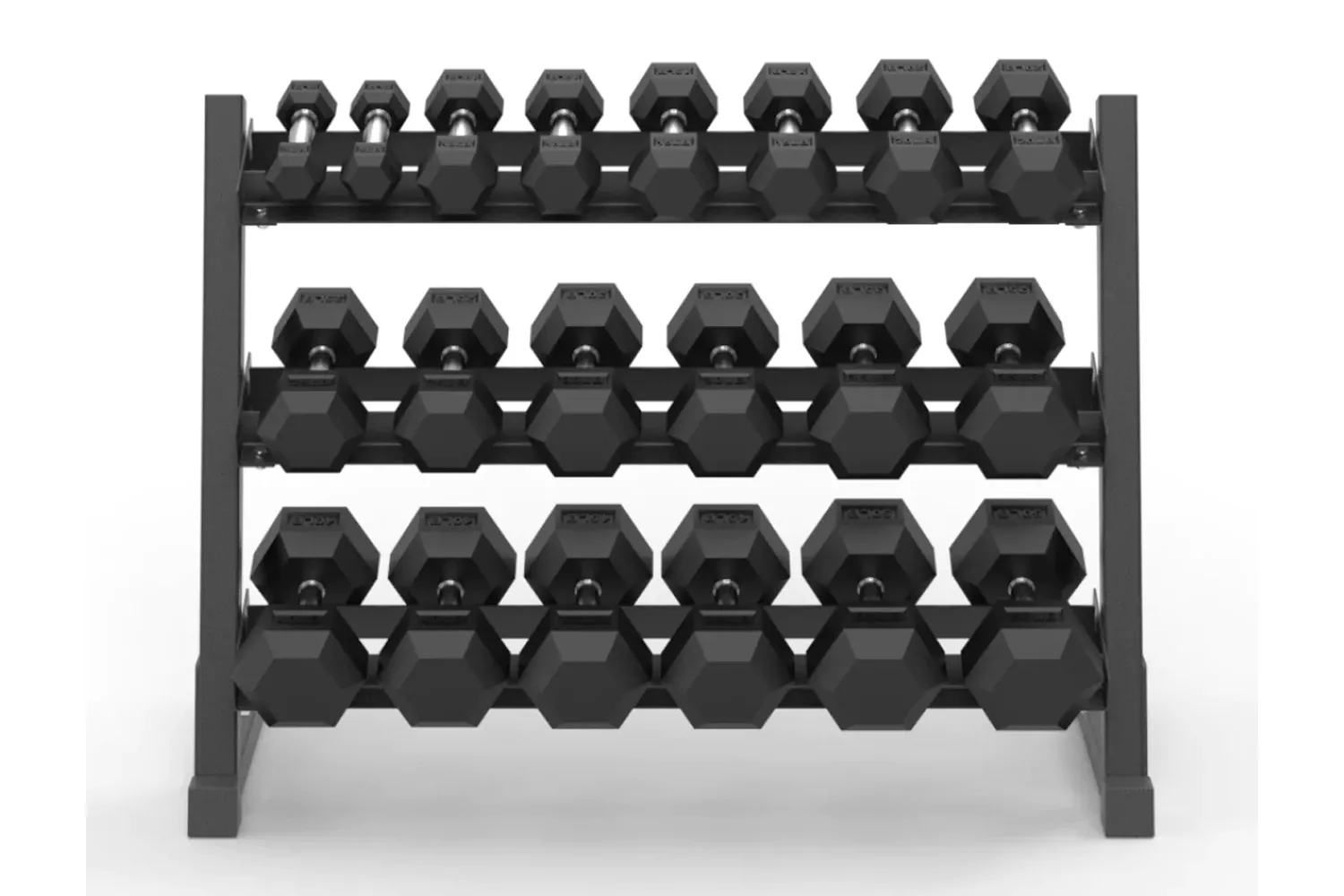 Living Fit 5-50-Pound Dumbbell Set