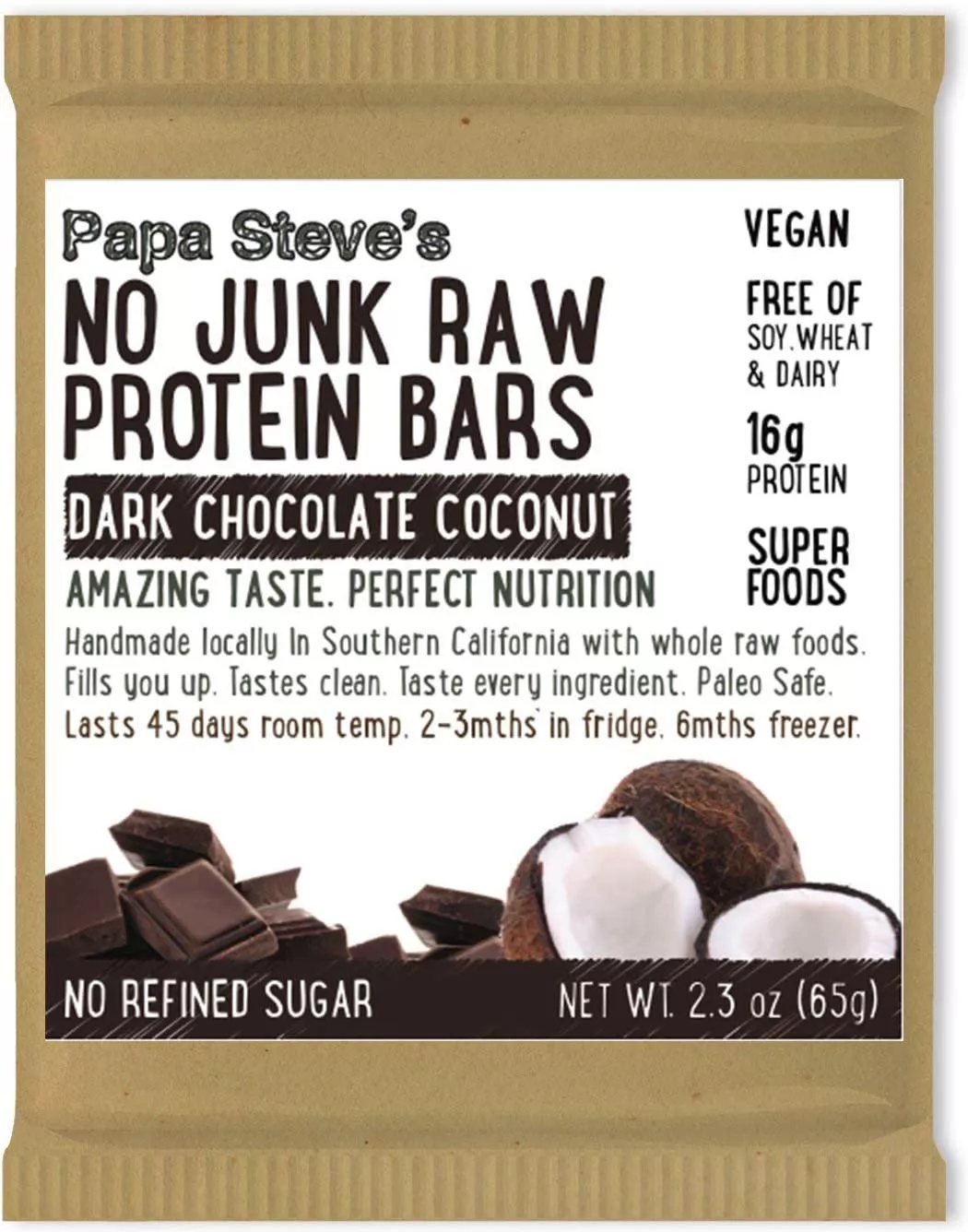 Papa Steve's No Junk Raw Protein Bars