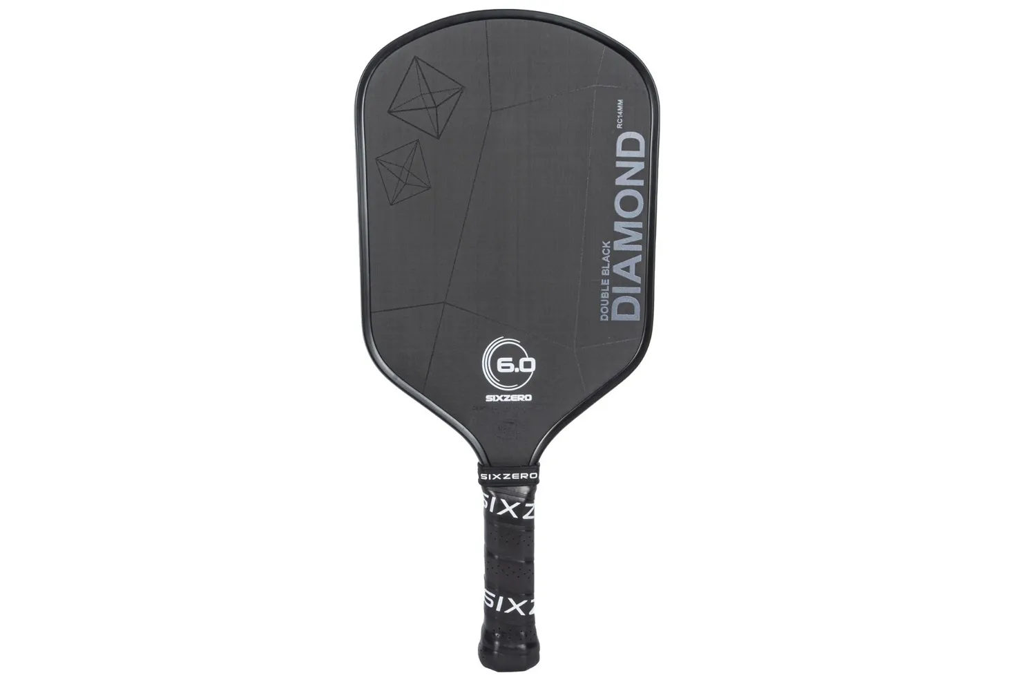 Six Zero 16mm Double Black Diamond Control Pickleball Paddle