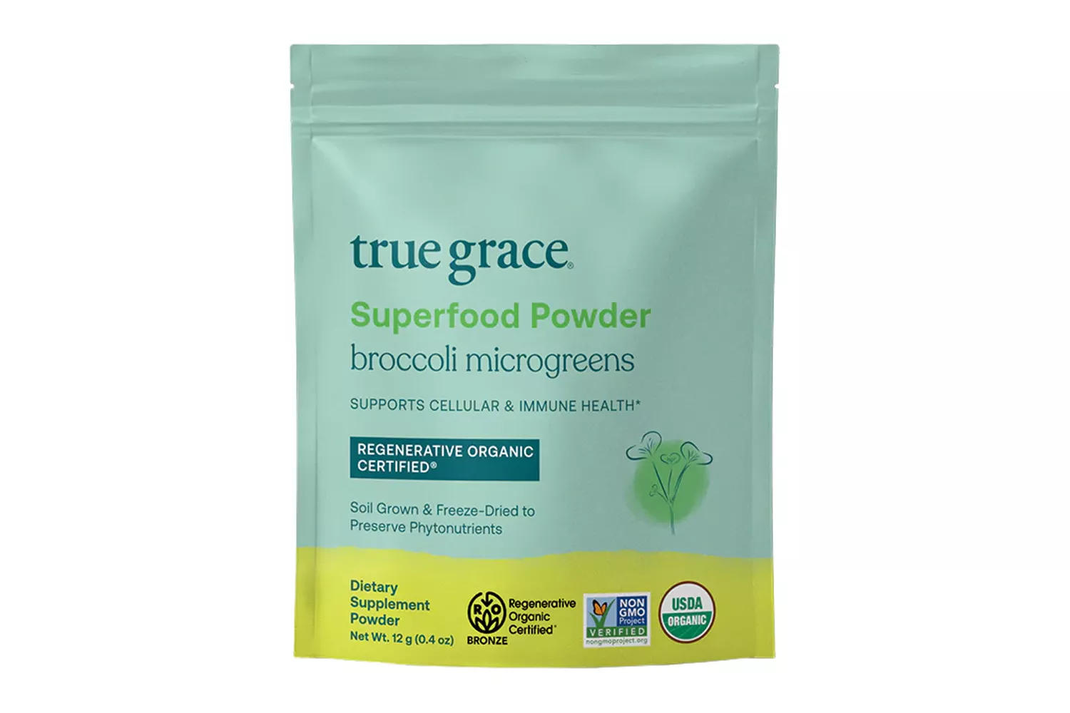 True Grace Superfood Powder Broccoli Microgreens