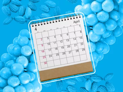 calendar fruits and nuts