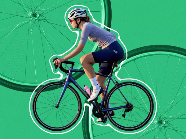 woman cycling