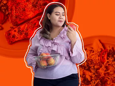 Person considering how many calories they need per day