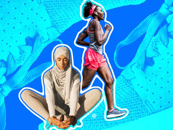 Woman working out twice per day