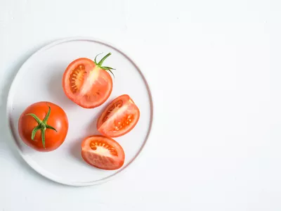 Tomatoes on a plate