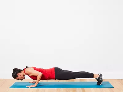 woman doing a pushup