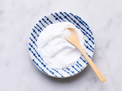 Baking soda in a dish
