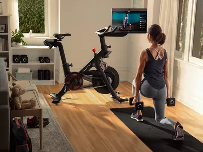 Peloton+ at home bike