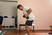 Amazon Basics Rubber Encased Hex Dumbbell