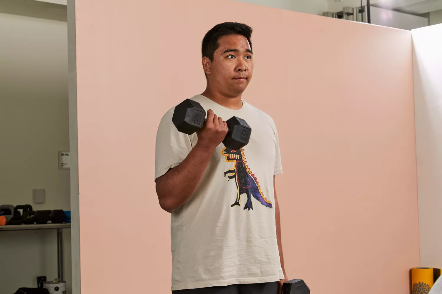 Amazon Basics Rubber Encased Hex Dumbbell