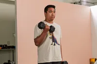 Amazon Basics Rubber Encased Hex Dumbbell