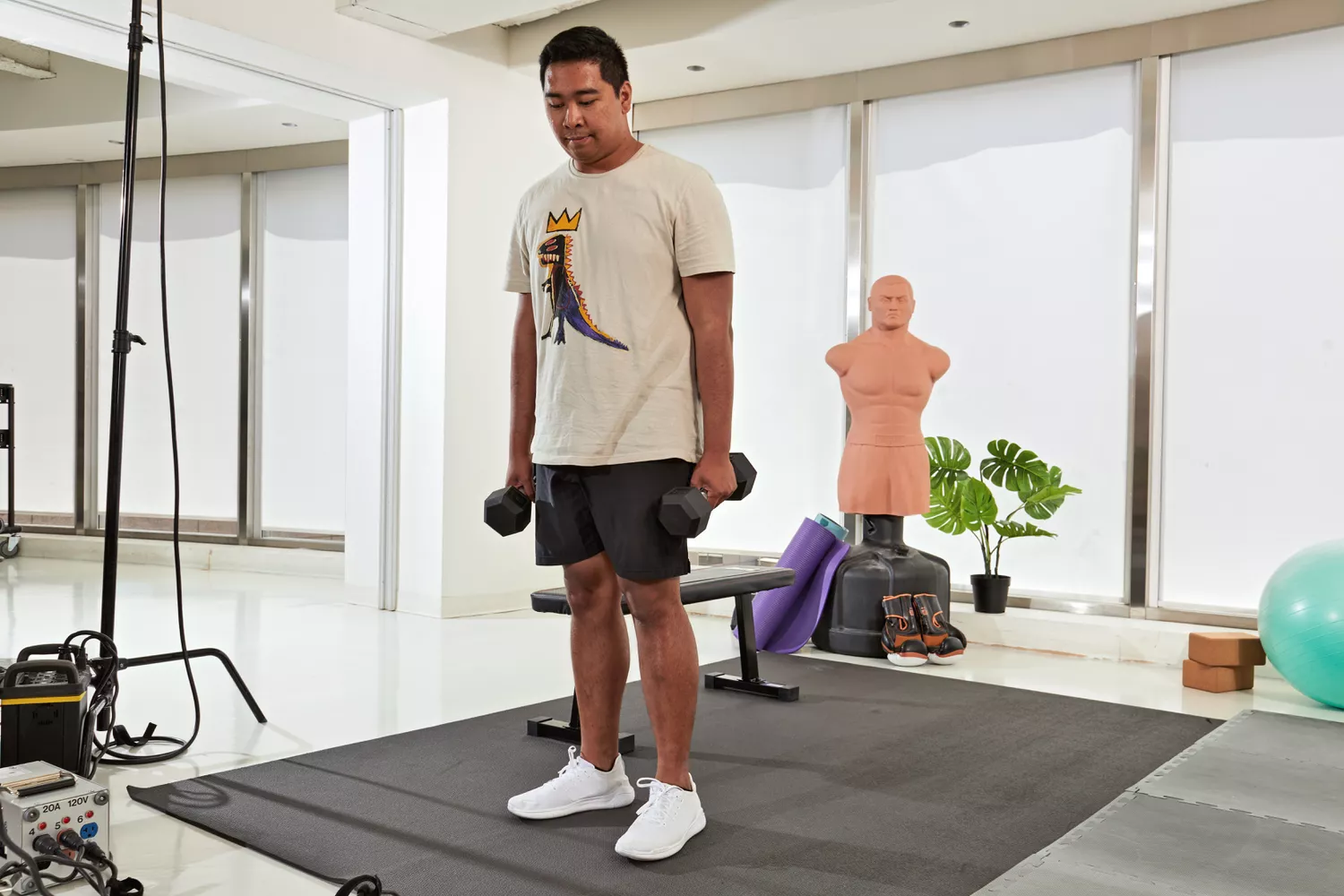 Amazon Basics Rubber Encased Hex Dumbbell