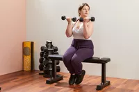 CAP Barbell 150 LB Dumbbell Set with Rack