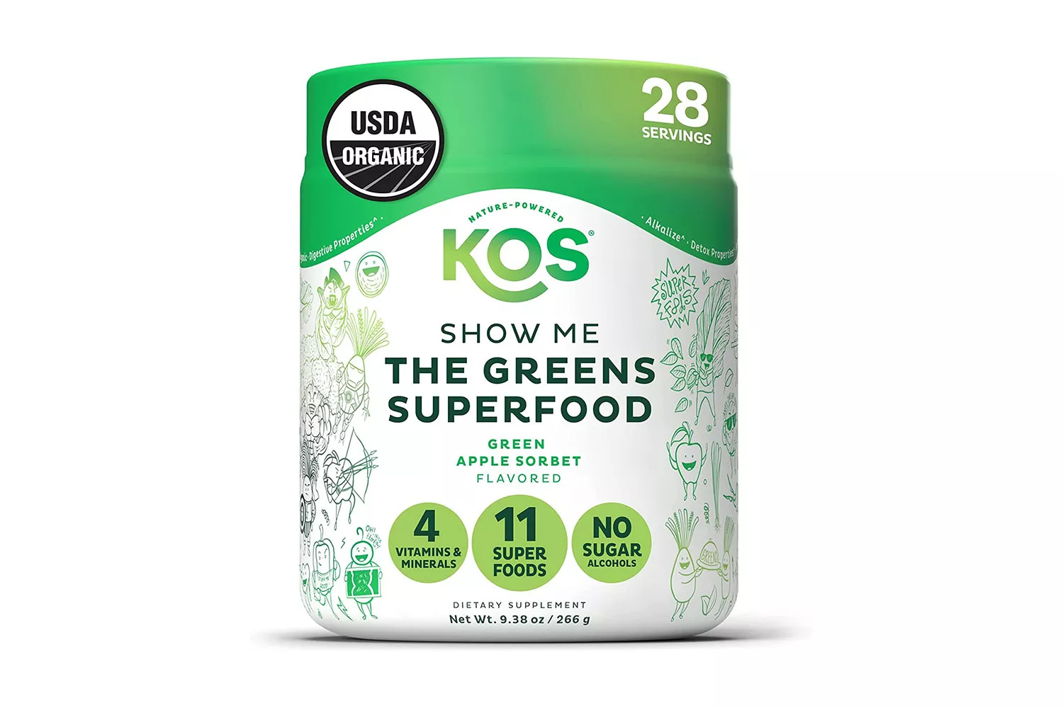 KOS Show Me the Greens Powder
