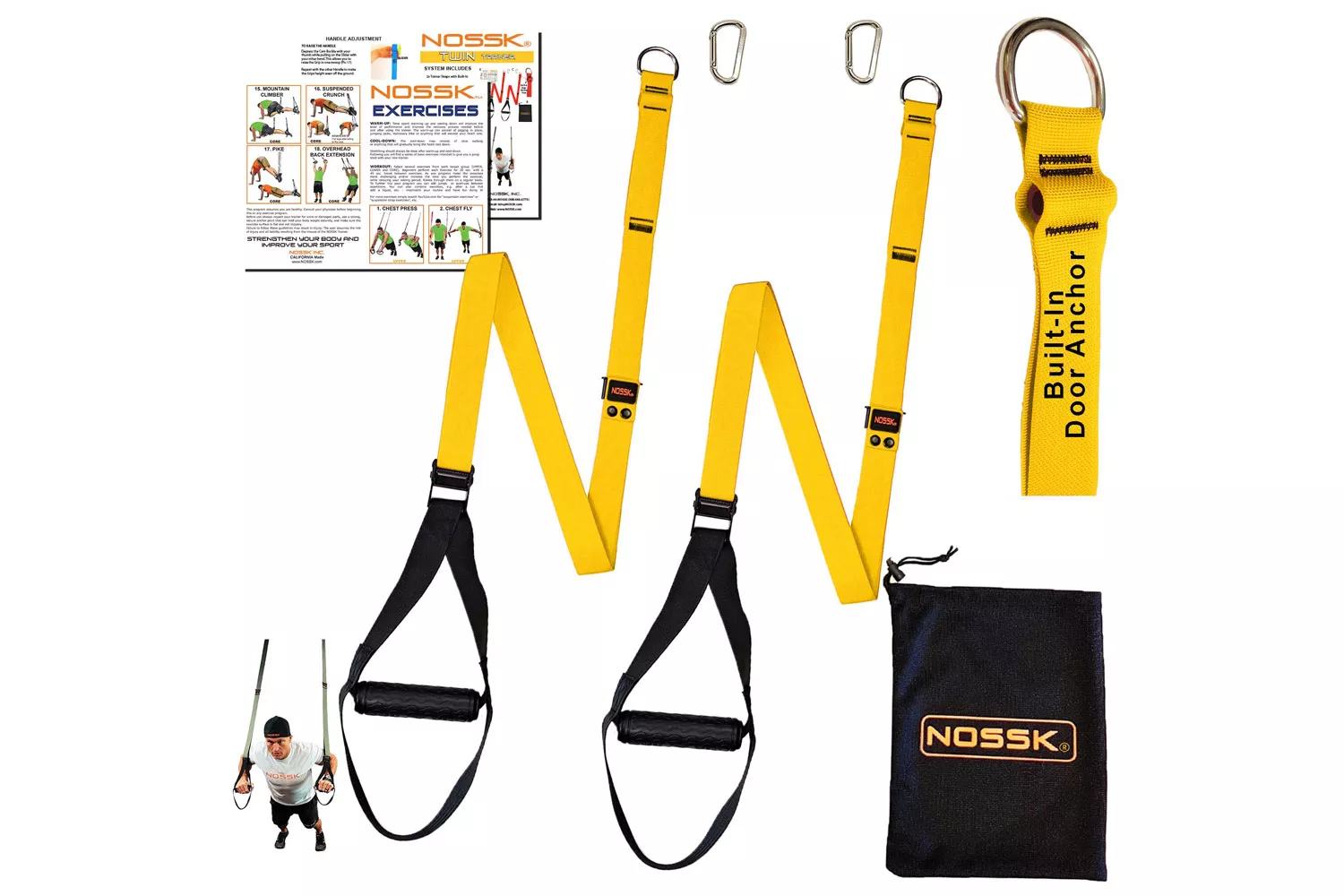 NOSSK TWIN PRO Suspension Bodyweight Trainer