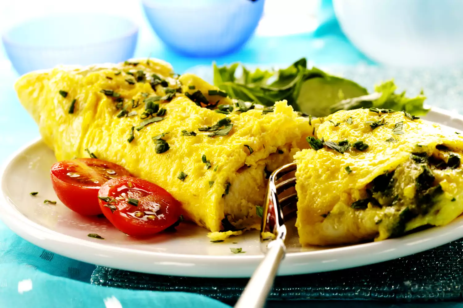 Omelette with herbs