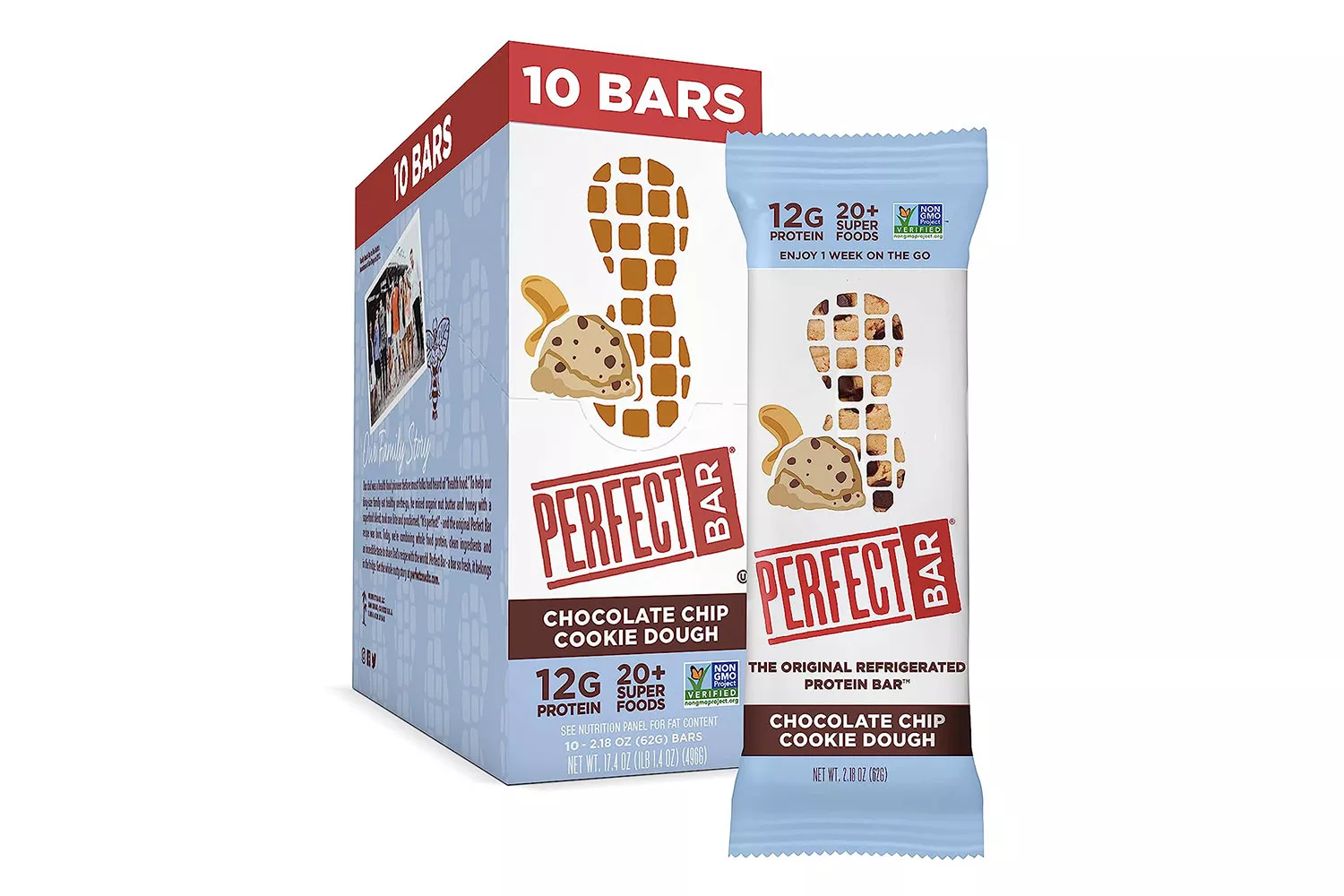 Perfect Bar Chocolate Chip Cookie Dough Protein Bar