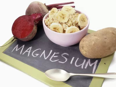 Foods high in magnesium.