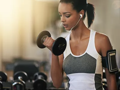 She never skips a gym session