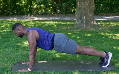 Man doing a plank