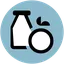 milk and orange icon