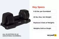 All in Motion 25 lb Adjustable Dumbbell