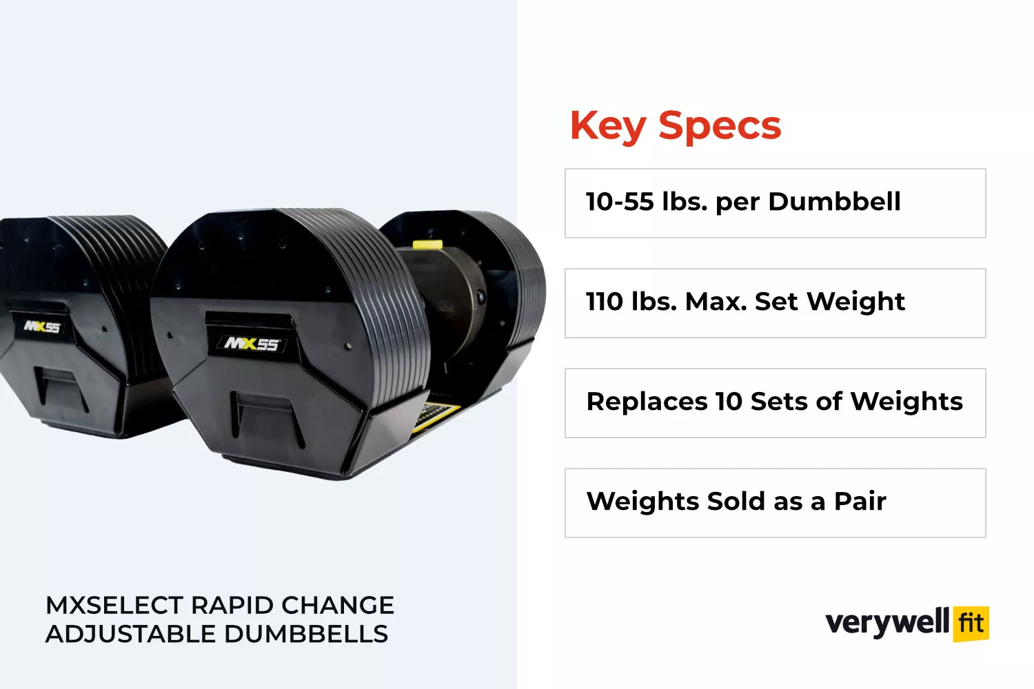 MXSelect Rapid Change Adjustable Dumbbells