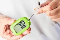 A person pulls a strap attached to the 3DActive 3DFitBud Simple Step Counter 3D Pedometer