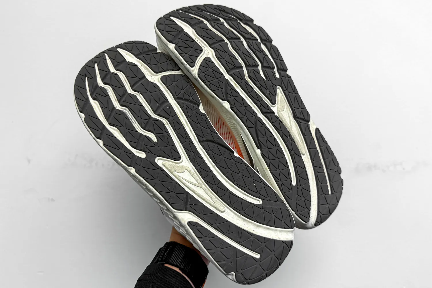 The soles on the bottom of the Altra Men's Paradigm 7 Sneakers