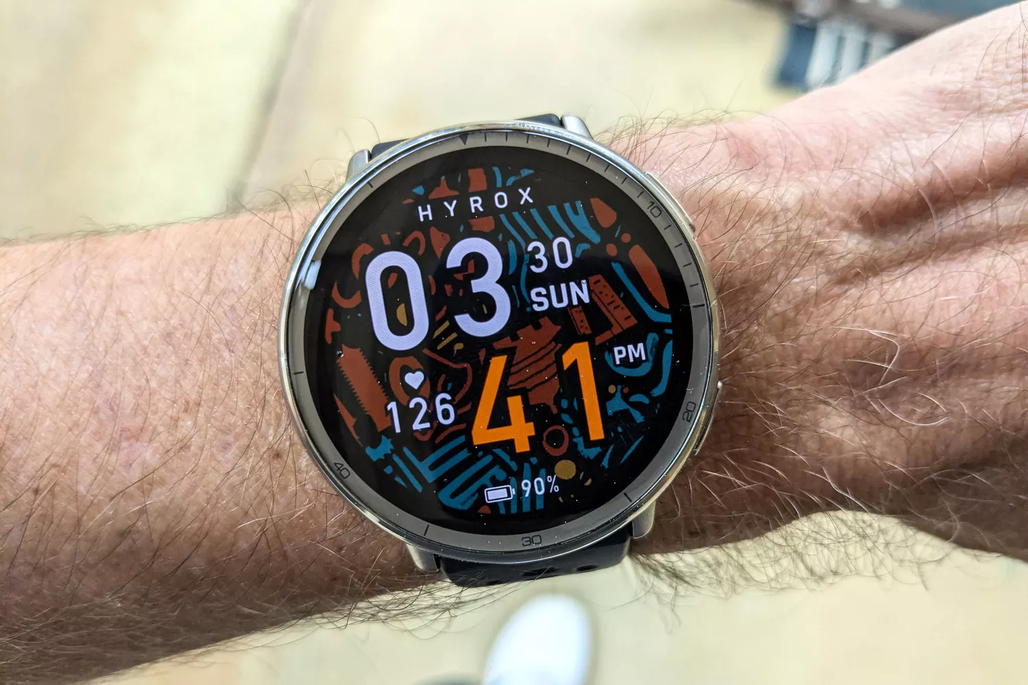 A person wears the Amazfit Active 2 Smartwatch