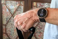 A person wears the Amazfit Active 2 Smartwatch