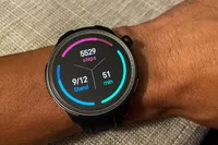 The digital display on the Amazfit Balance Smart Watch
