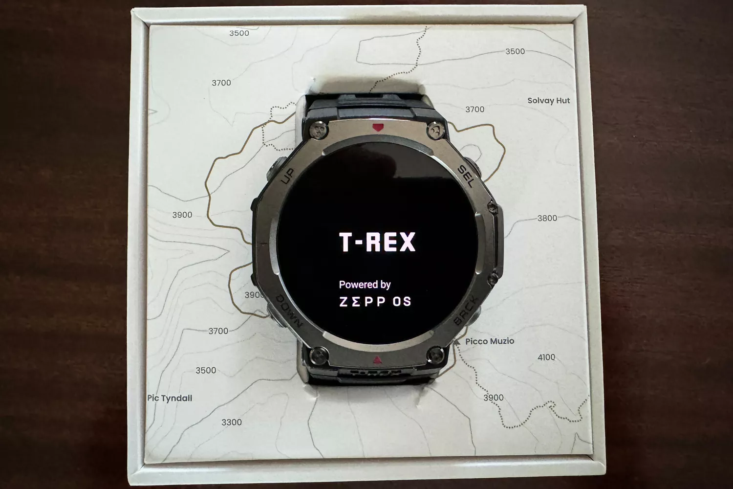 The Amazfit T-Rex 3 Smartwatch in the box