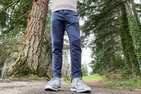 A person standing on a dirt path while wearing the Anodyne No. 50 Men's Sport Trainer