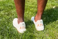 The heels of the APL Men's TechLoom Travelers