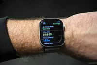 An indoor walk summary displayed on the Apple Watch Series 10