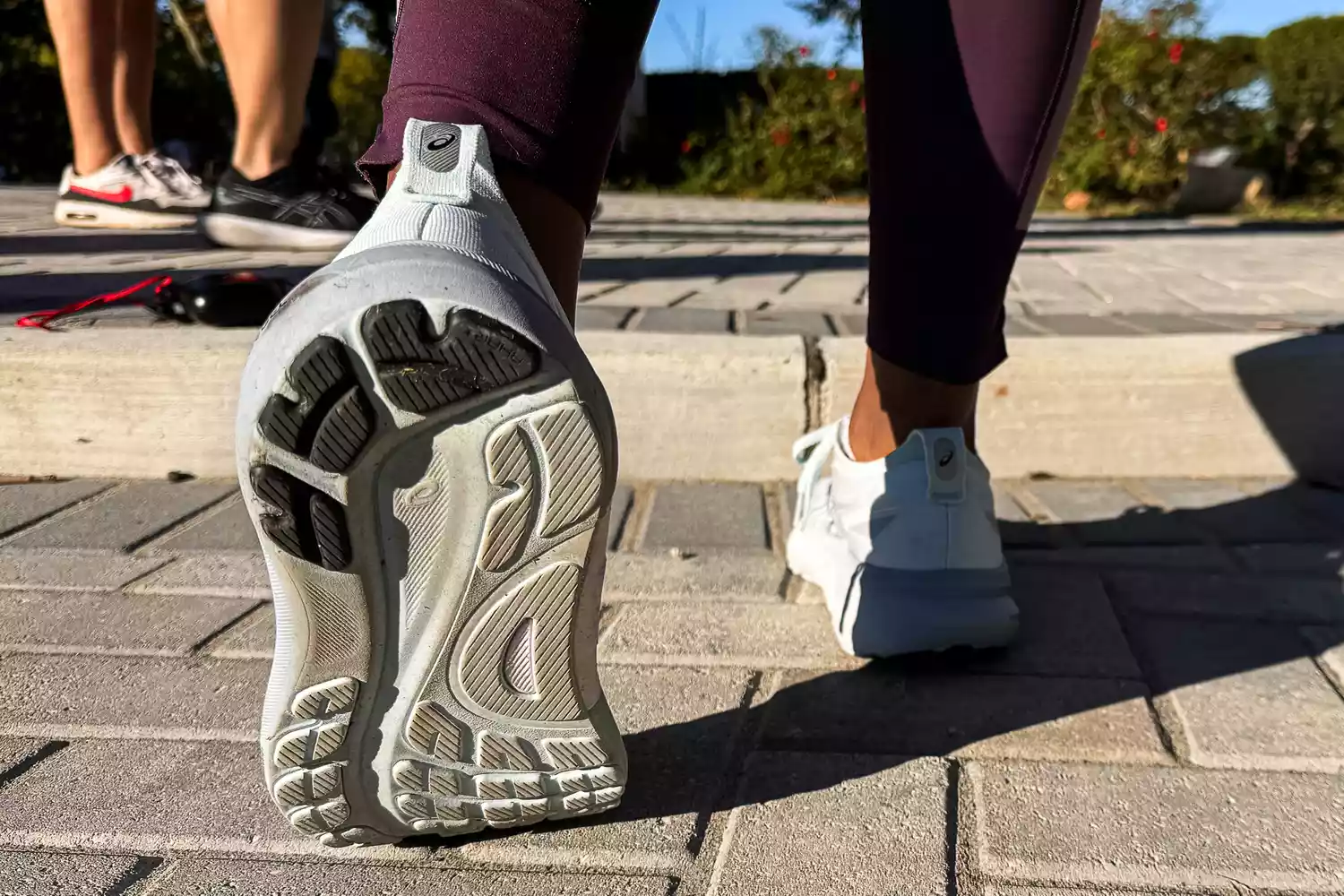 The treads on the bottom of the Asics Women's Gel-Kayano 31 Running Shoes