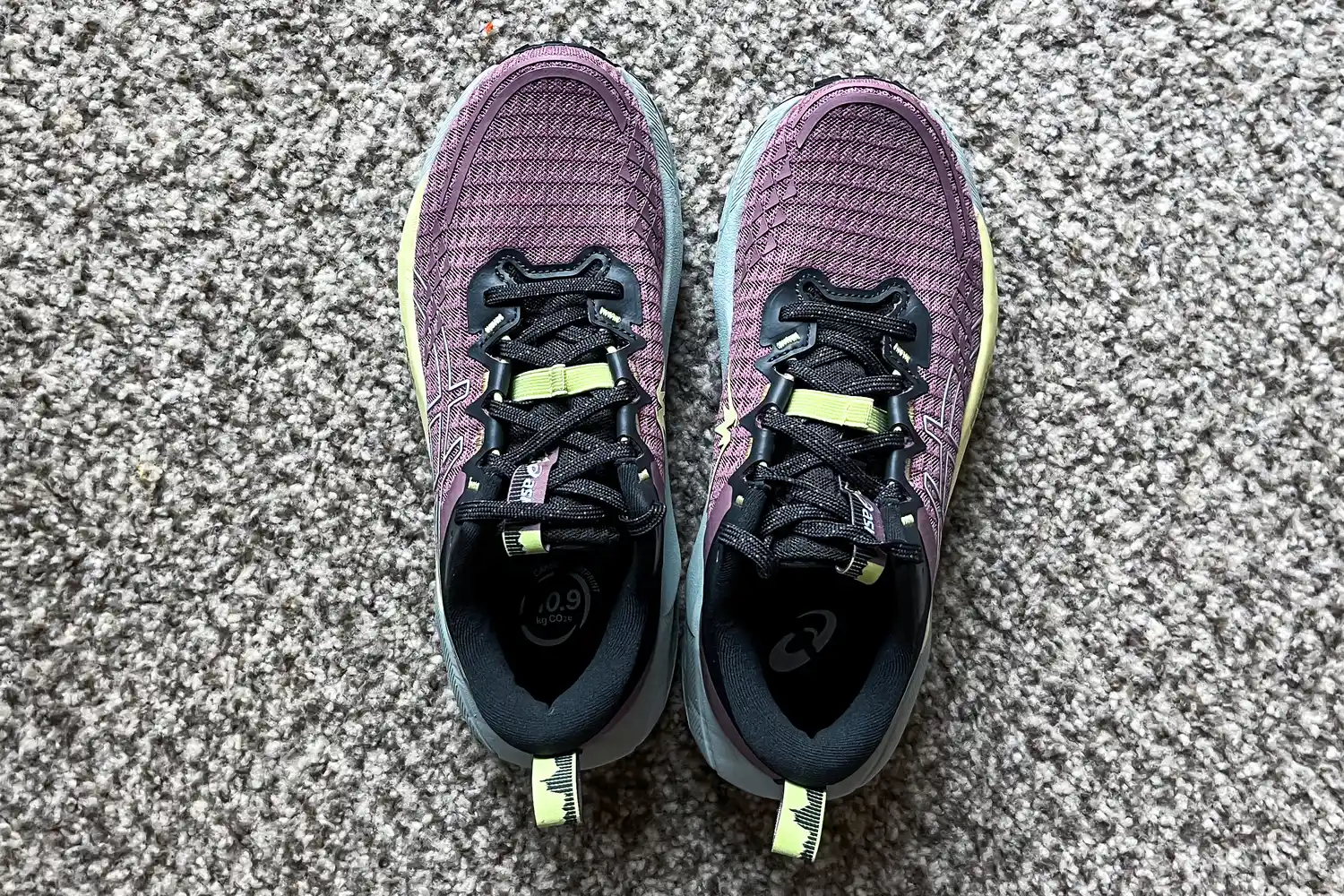 A pair of Asics Women's Gel-Trabuco 13 Trail Running Sneakers viewed from above
