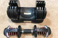 The Ativafit Adjustable Dumbbell Set and base