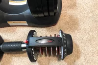 The Ativafit Adjustable Dumbbell Set and base