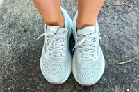 An overhead view of a person wearing the Brooks Women's Adrenaline GTS 24 Running Shoes