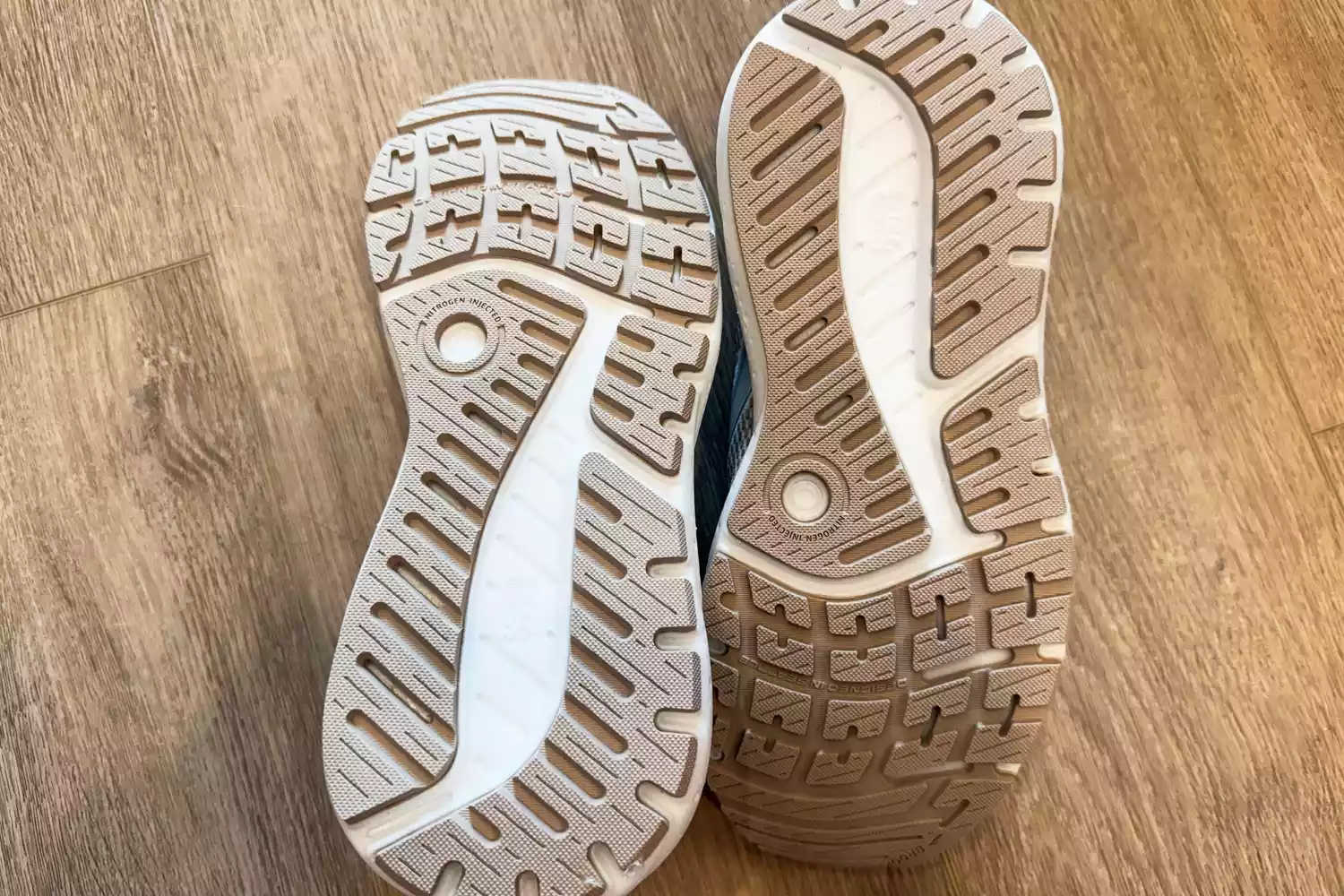 The treads on the bottom of the Brooks Women's Ariel GTS 23 Running Shoes