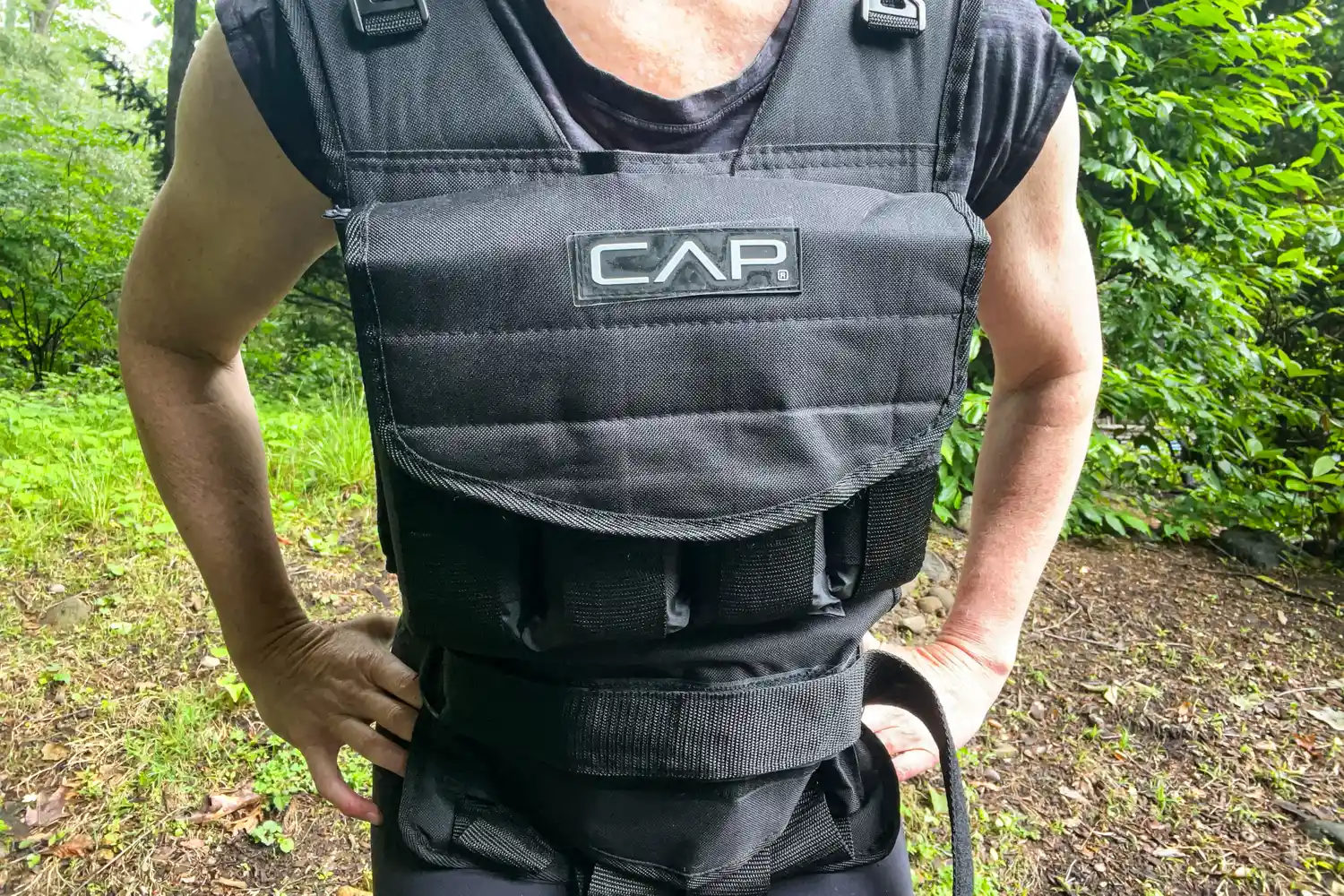 The front of the CAP Barbell 20-150 Lb Adjustable Weighted Vest
