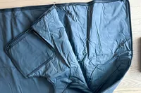 A close-up of a posed CurrentBody Skin Infrared Sauna Blanket showing the inside