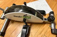 An overhead view of the DeskCycle 2 Under Desk Bike Pedal Exerciser on the exercise guide