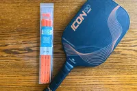 The Diadem Icon Infinity Pro Pickleball Paddle with paddle armor